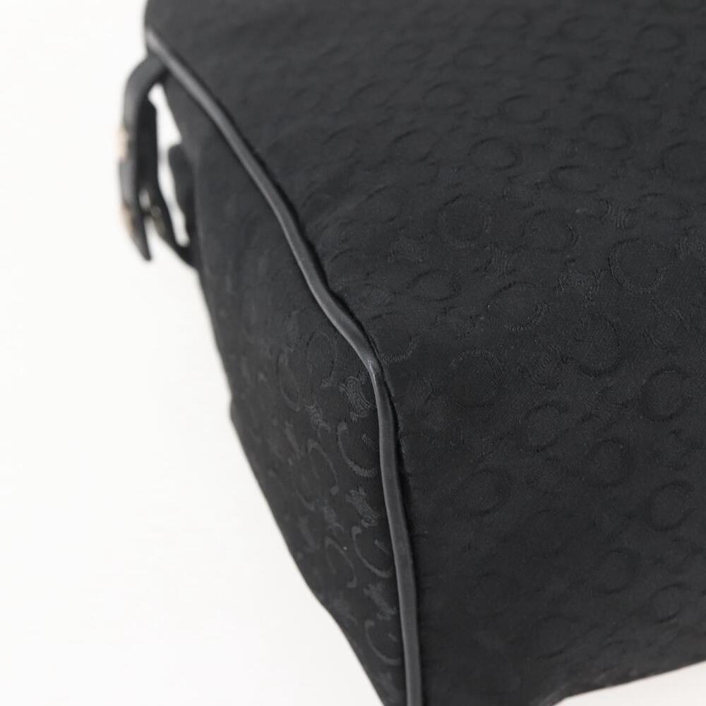 CELINE C Macadam Canvas Hand Bag Black Silver Auth gh998 - Picture 14 of 16